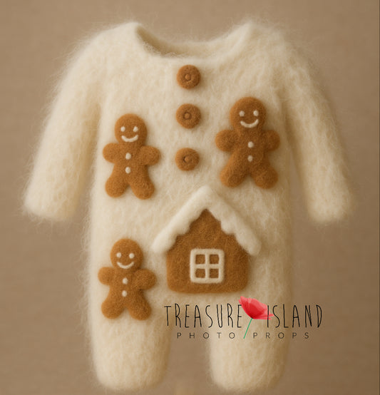 Snow Cottage Romper - Winter Props - Christmas Props - Gingerbread Dream Collection