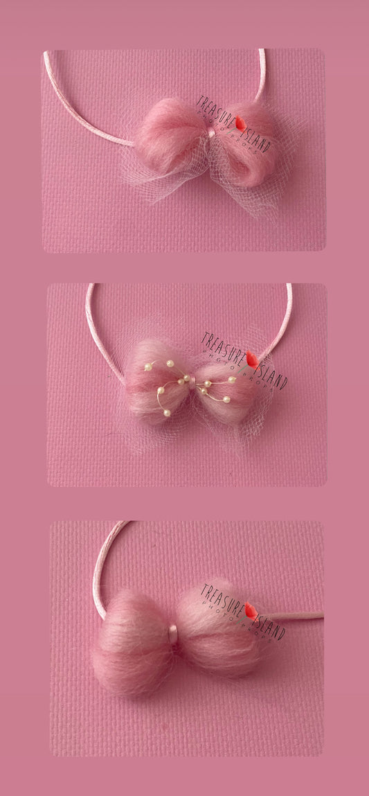 💖PINK TIEBACK💖🎀PINK HEADBAND🎀 3 models 🎀💖photo props for princes🎀