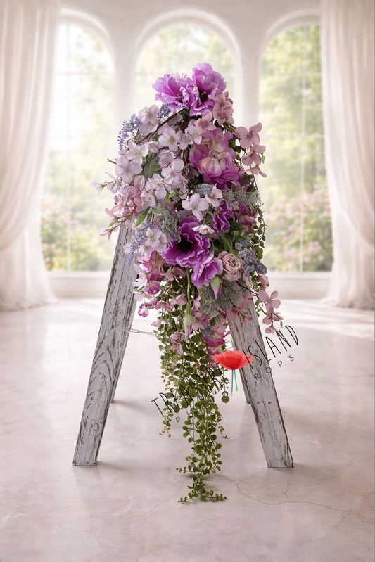Lavender & Lily Enchanted Garland – Luxury Floral Photography Prop