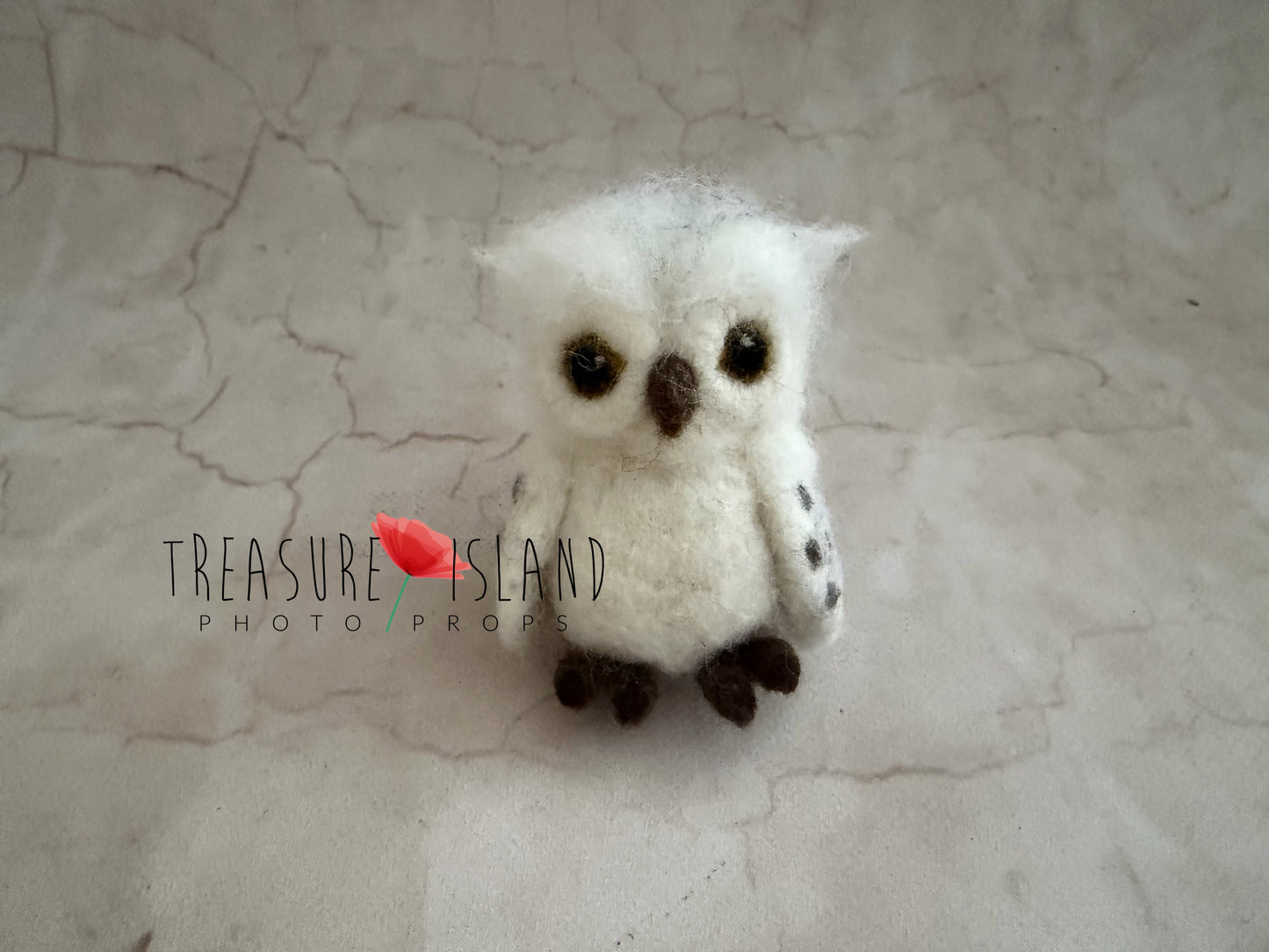 Luxury Felted Snowy Owl & Sesled Letter SET – Wizard Collection | Handmade Newborn & Sitter Photography Prop