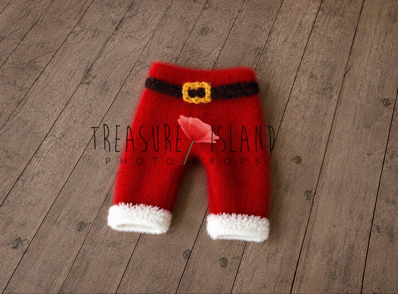 Santa Boy Knitted Set - Hat with Pom Pom & Pants - Christmas Photography Prop - Newborn & Sitter (Copy)