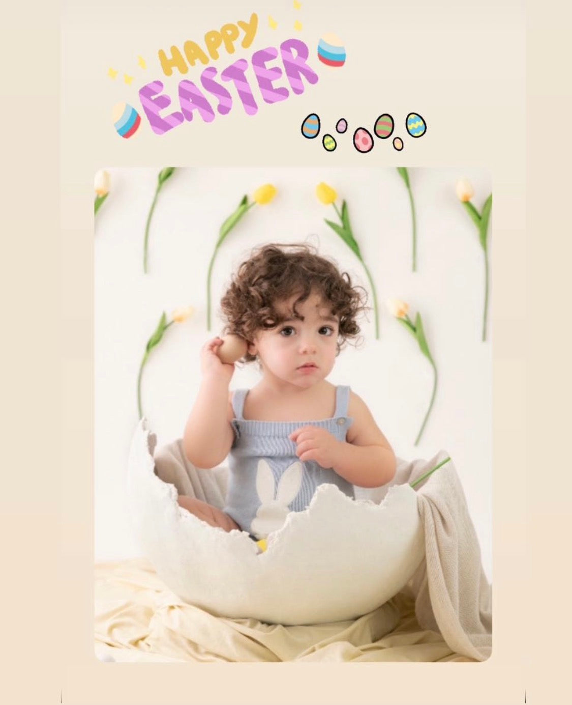 Easter Eggshell Prop – Handmade Plaster Version