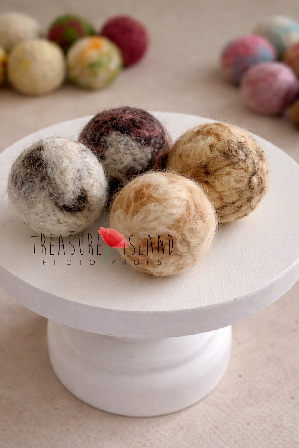 Ice Cream Dream – Hand-Felted Ice Cream Cone Set | Newborn Photo Prop