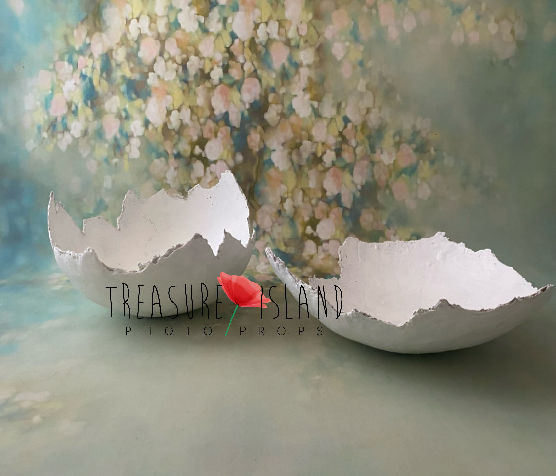 Easter Eggshell Prop – Handmade Plaster Version