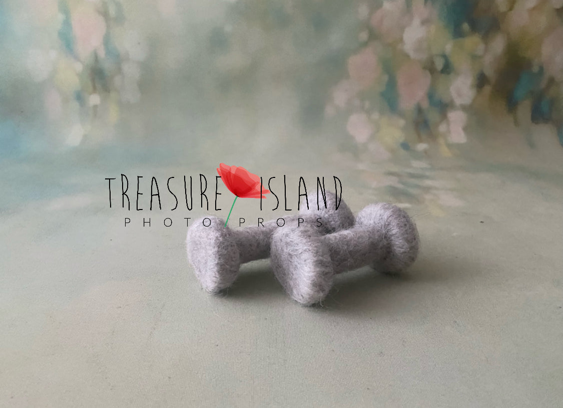 Felted STRONGMAN Set 🏋️ kettlebell✨dumbbell✨Neddle STRONGMAN Set (*acc)