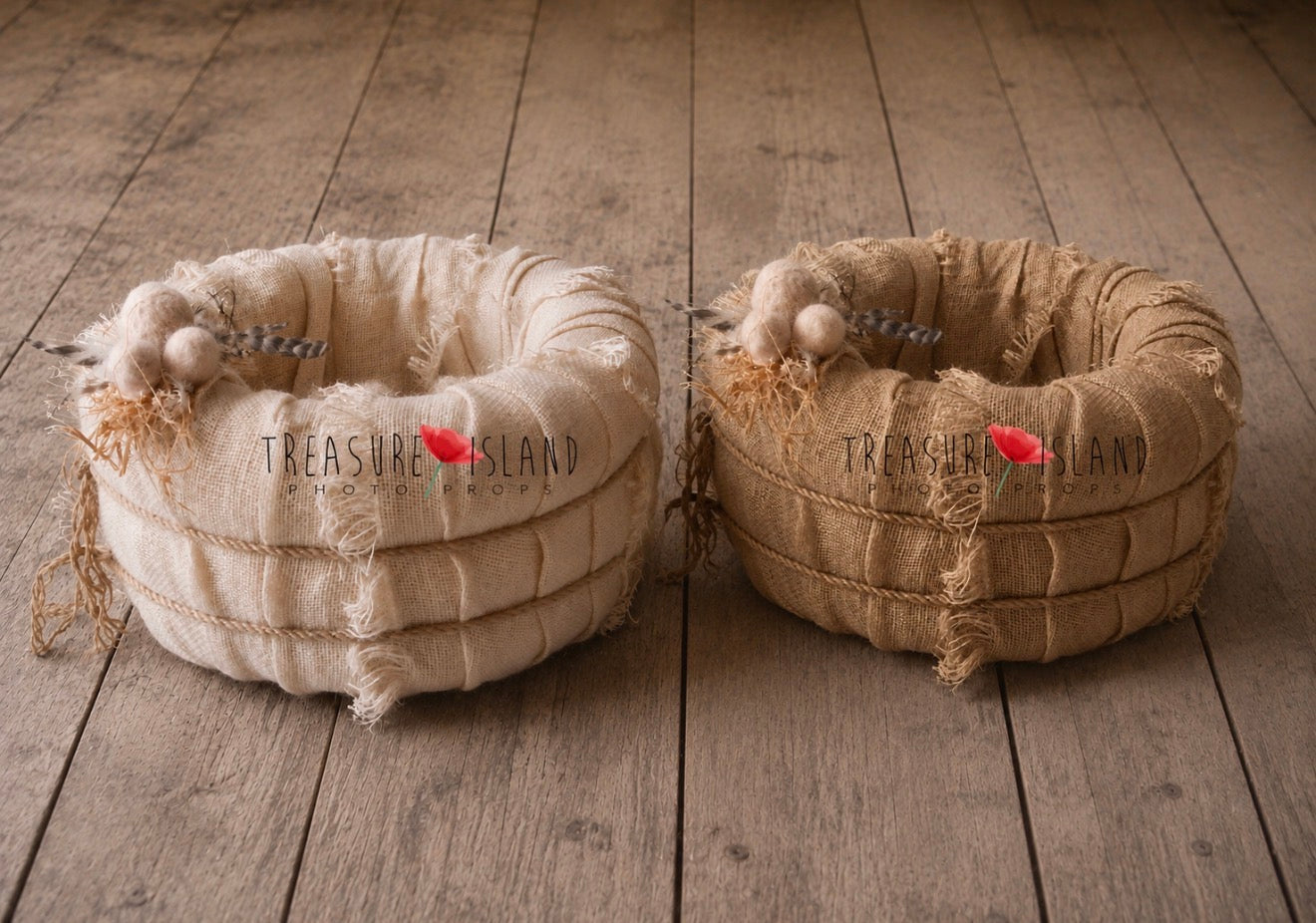 Easter Jute Nest - Handmade Newborn Photography Prop