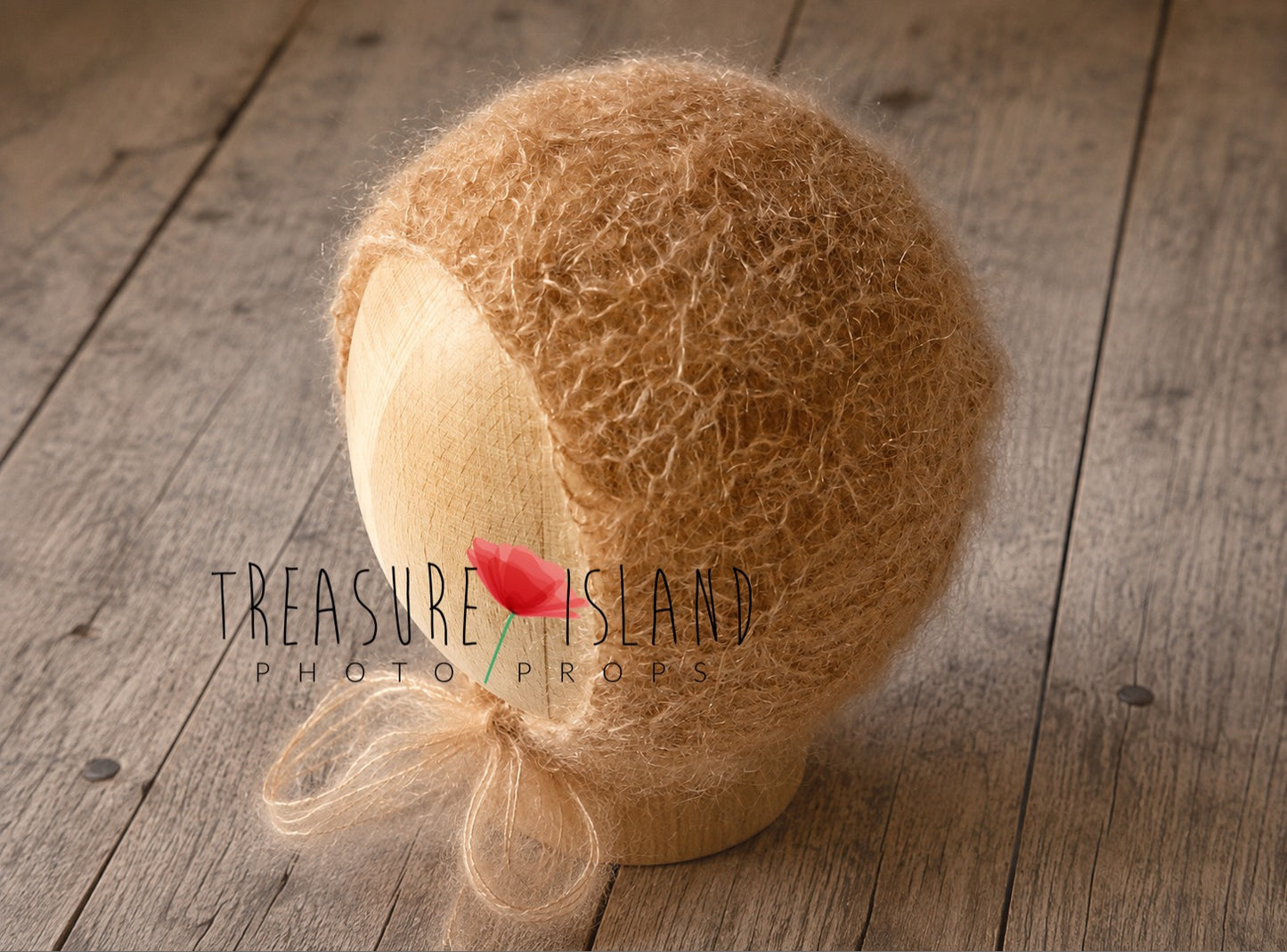 Luxury Knitted Openwork Mohair Bonnet  Handmade Newborn Photography Bonnet