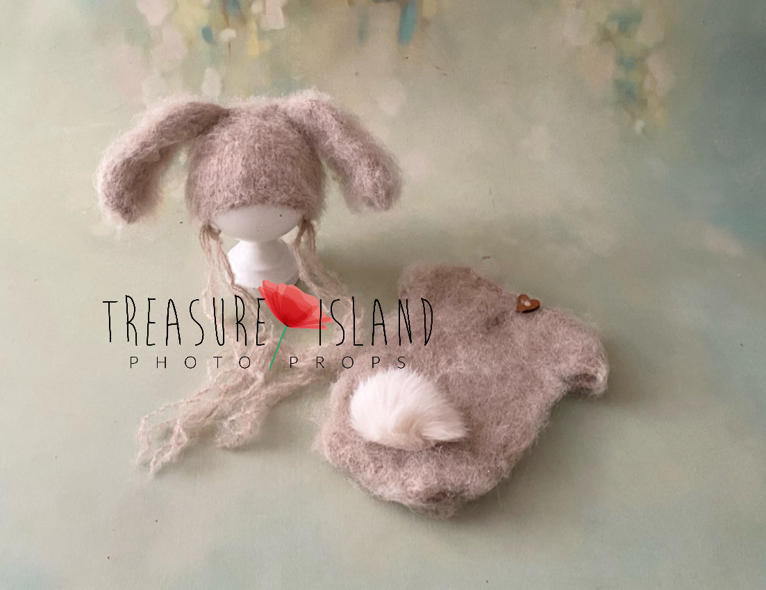 Knitted Bunny Outfit animal outfit - EASTER BUNNY