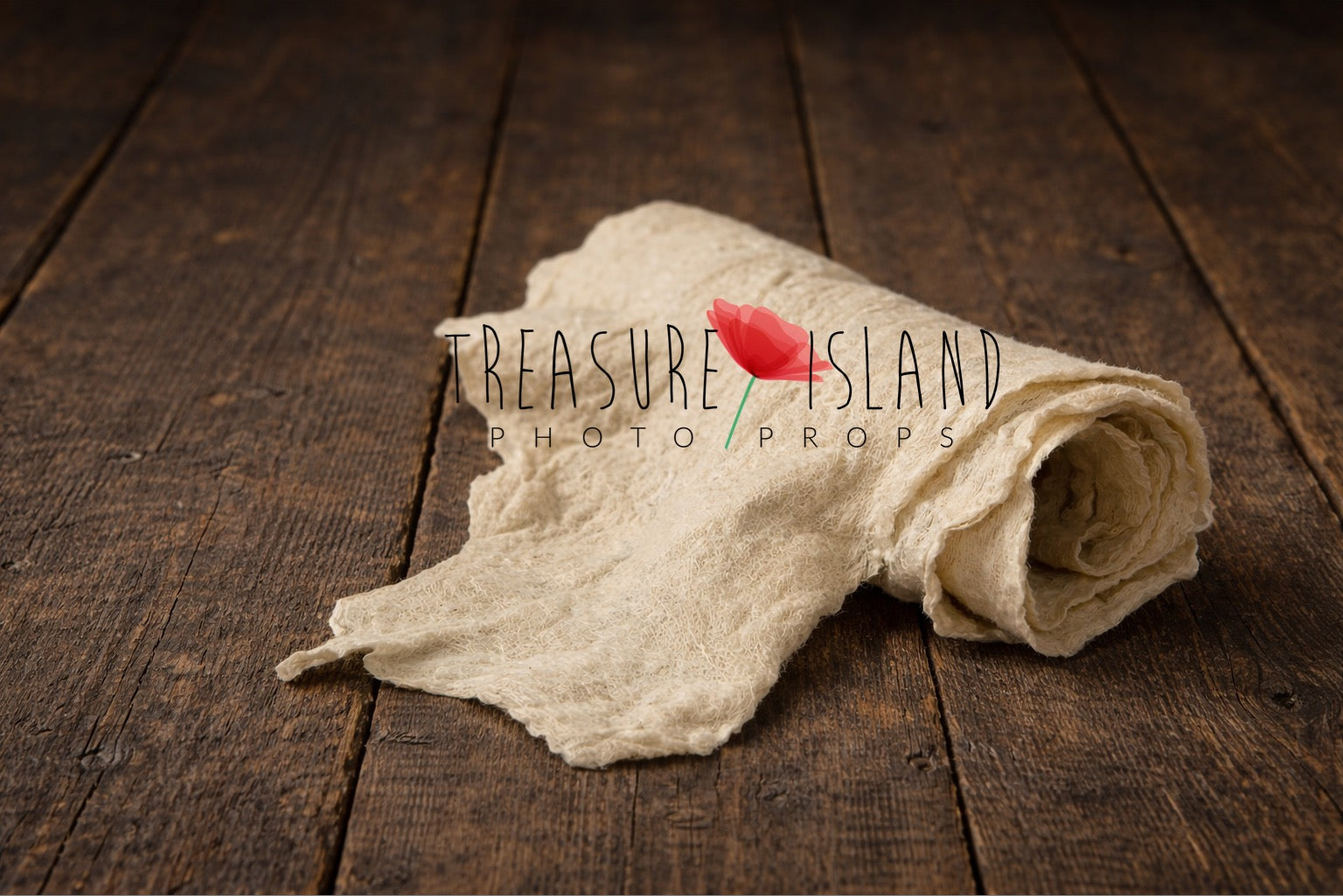 Beige extra long felted wool wrap shown rolled
