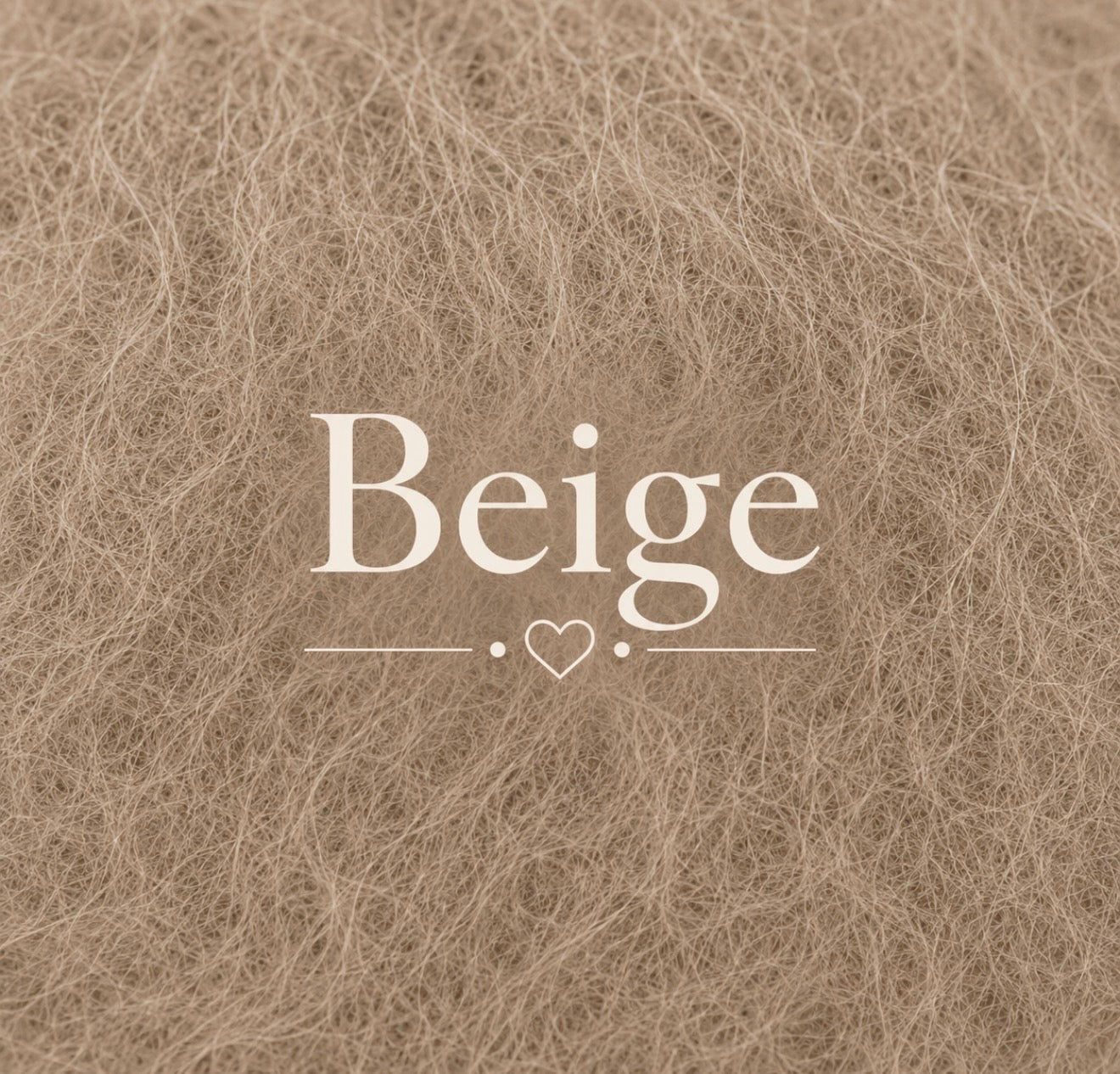 Beige fluffy yarn color sample for knitted newborn and sitter photography body