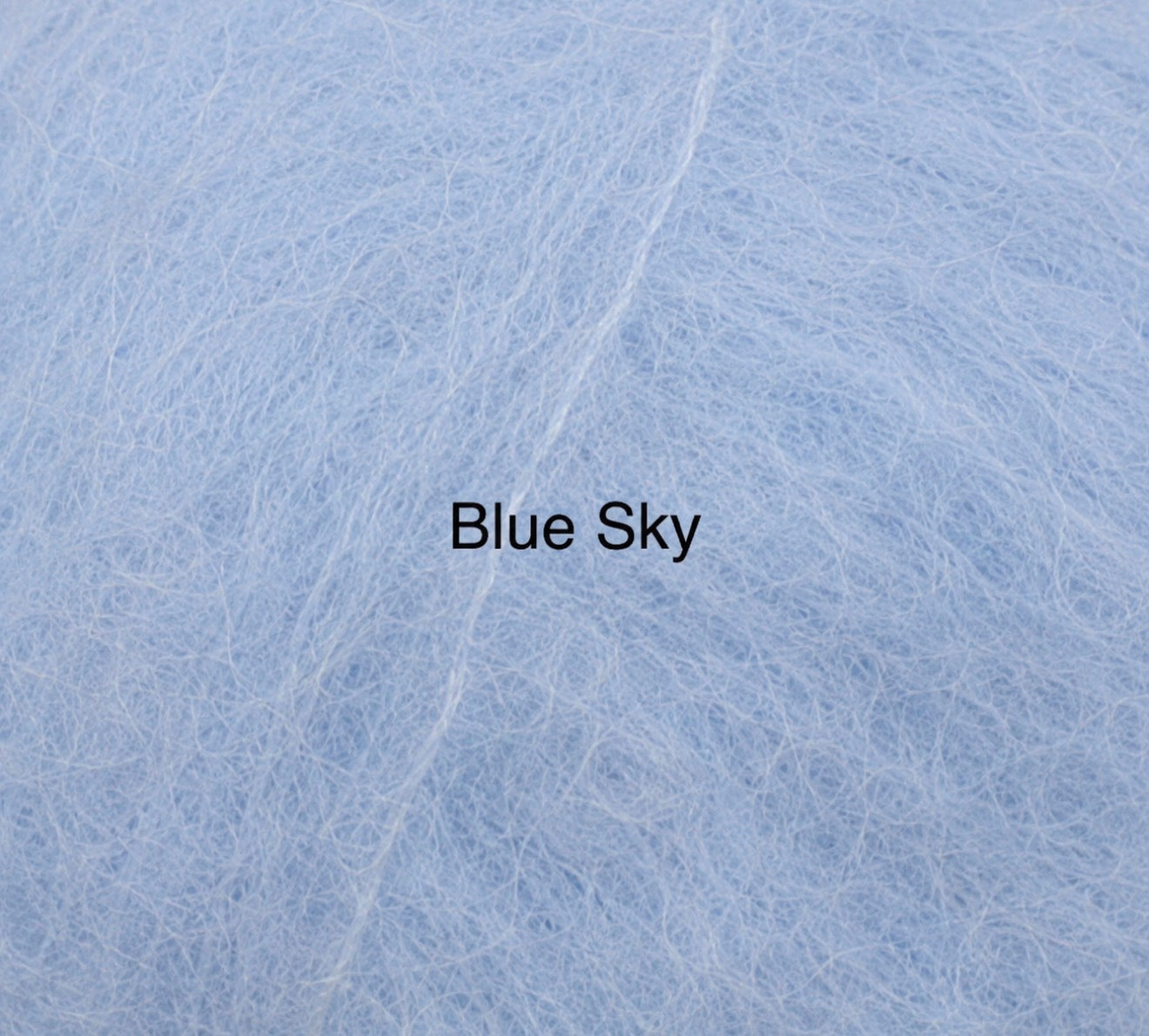 Blue sky fluffy yarn colour option for knitted photography romper