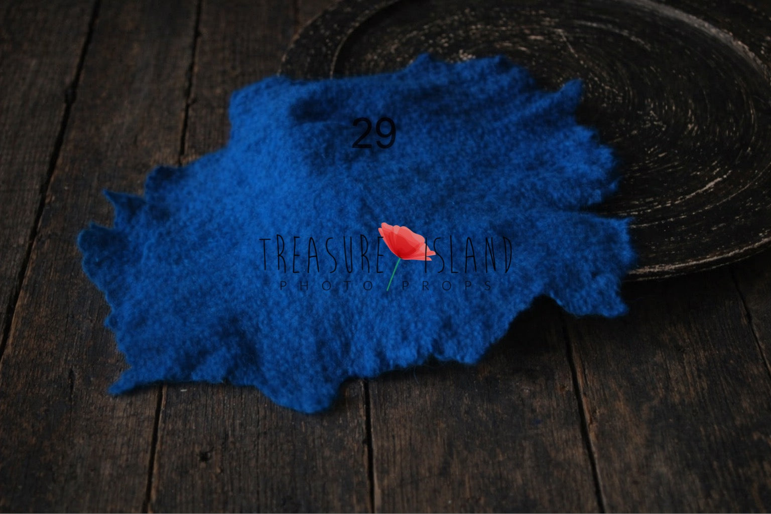 Blueberry hand-felted irregular wool blanket with organic edges