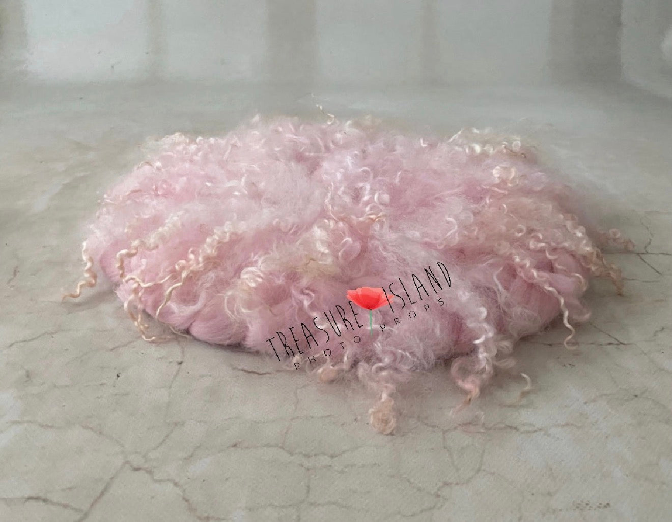 Braided Wool & Natural Curls BLANKET - Newborn & Sitter Photography Prop