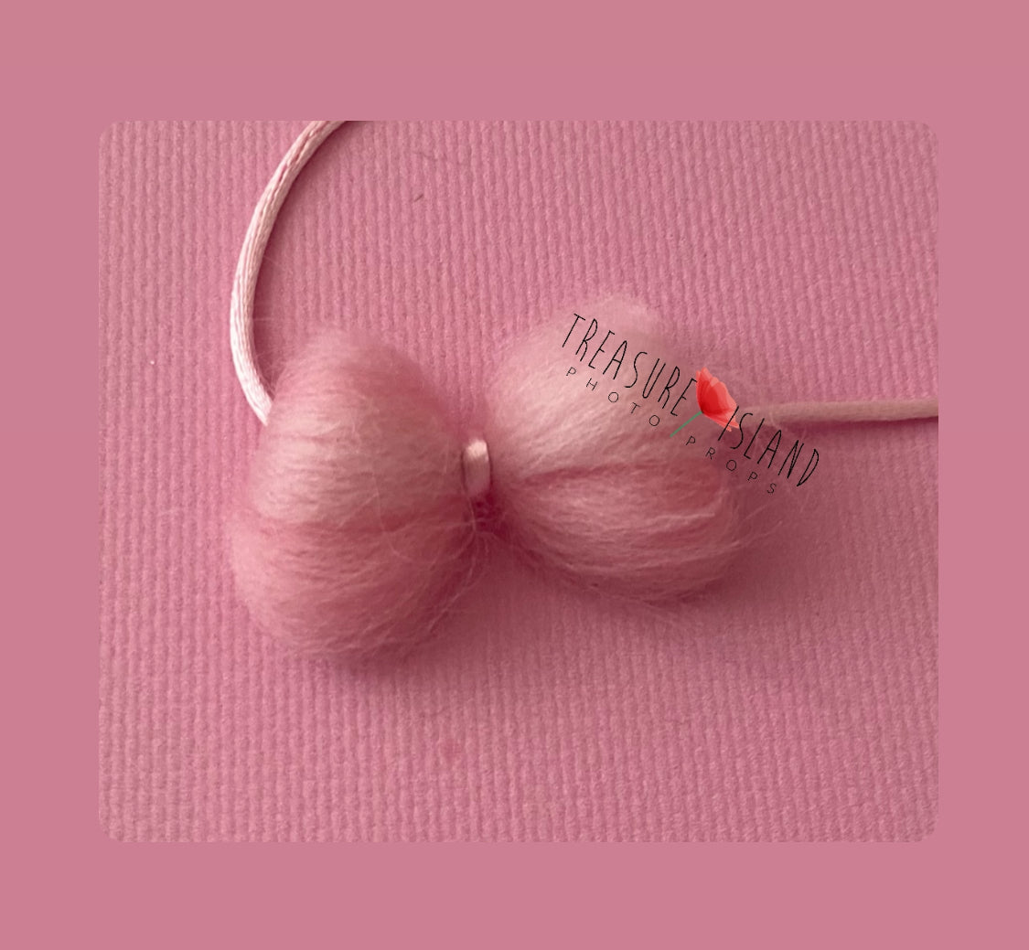 💖ピンクのタイバック💖🎀ピンクのヘッドバンド🎀 3 つのモデル🎀💖王子様のための写真撮影用小道具🎀