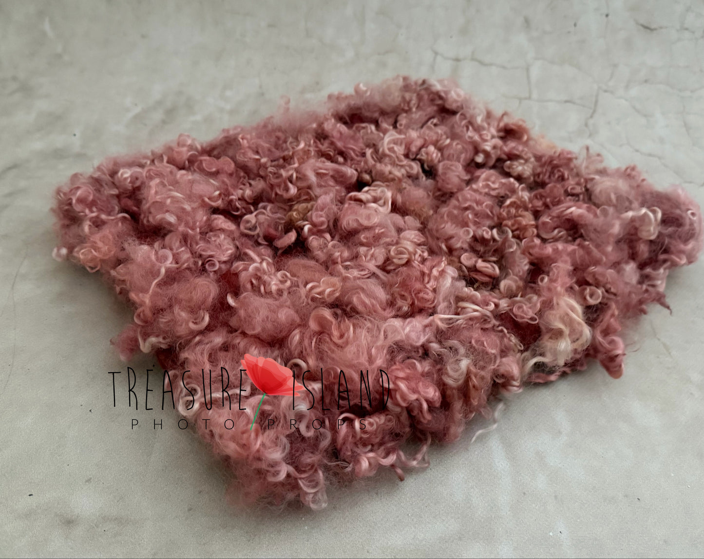 Curly Woven Wool Blankets with Sheep Locks – Newborn Photography Layer