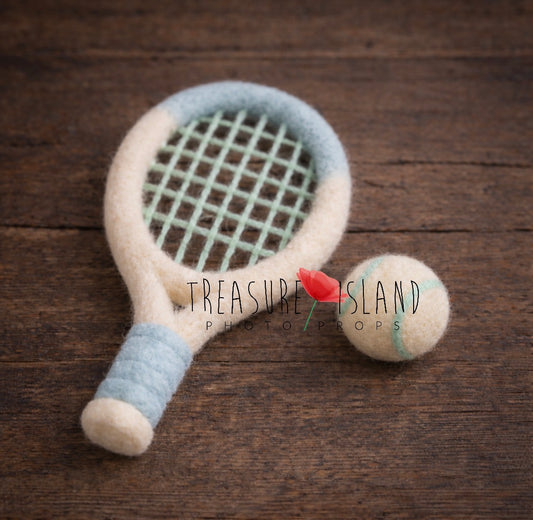 Little Champion – Hand-Felted Newborn Tennis Set
