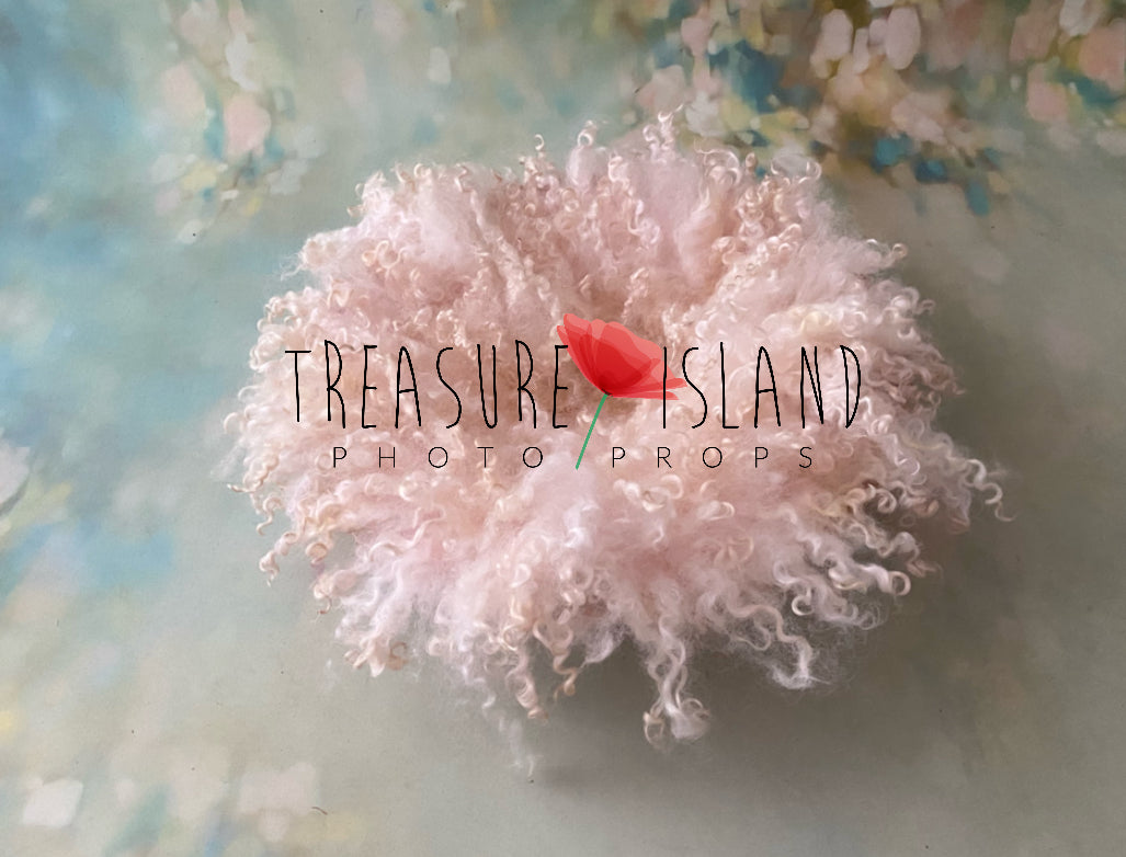 CURLY blanket EXTRA light pink - 6 sizes