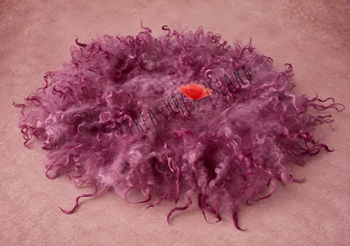 CURLY Decke Granatapfelfarbe ✨6 Größen✨