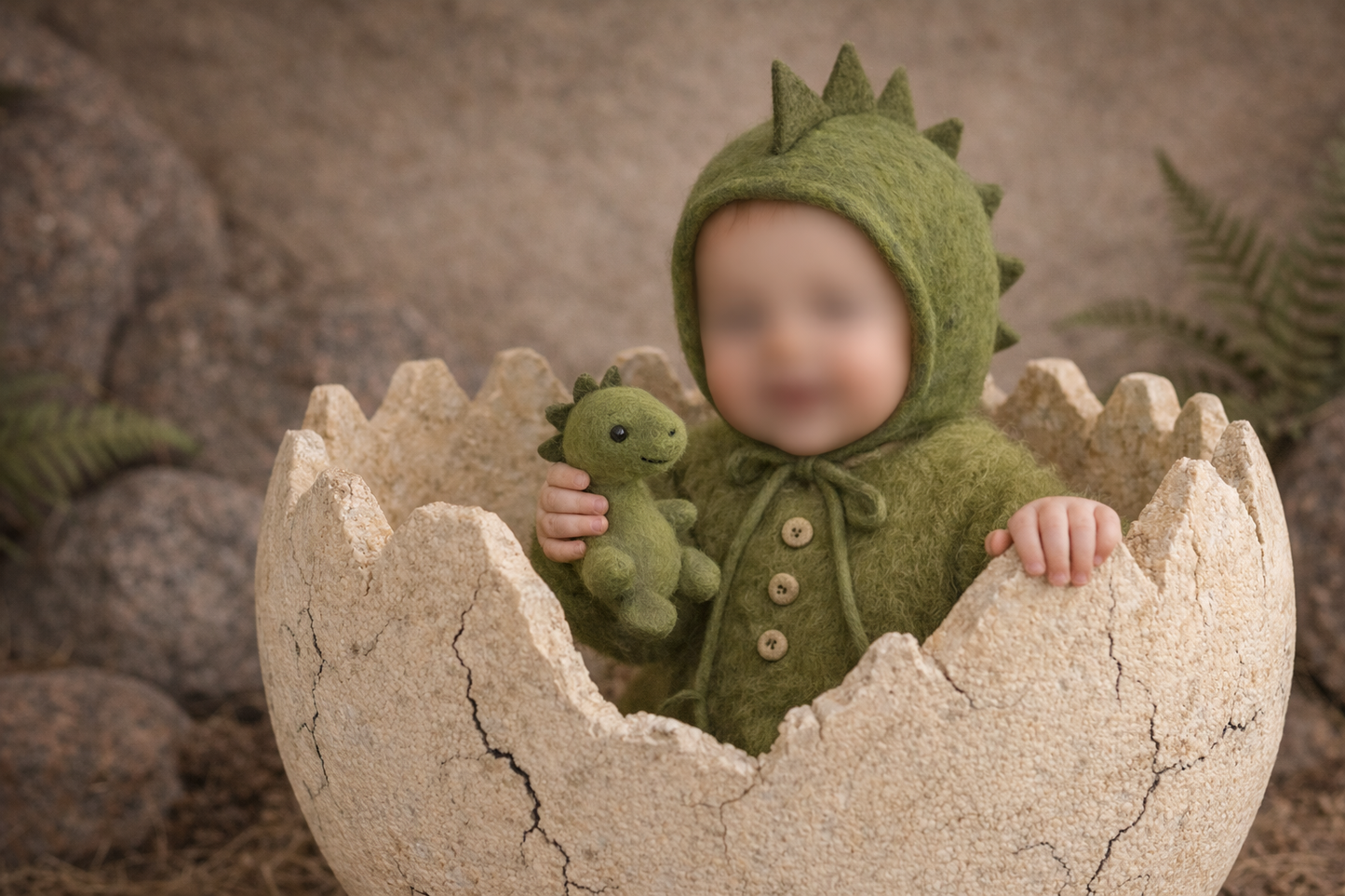 Luxury Dino Collection – Knitted Romper - DInosaur Collection