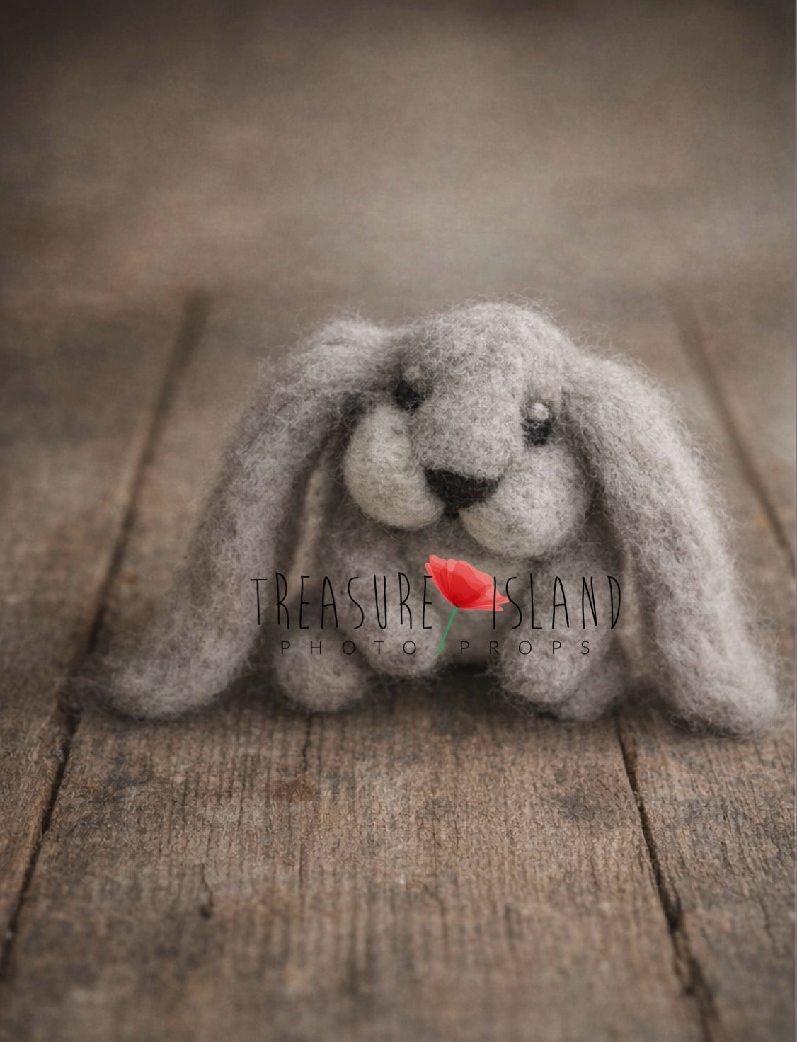 Little Blossom Bunny Set – Hand-Felted Newborn & Sitter Photography Props