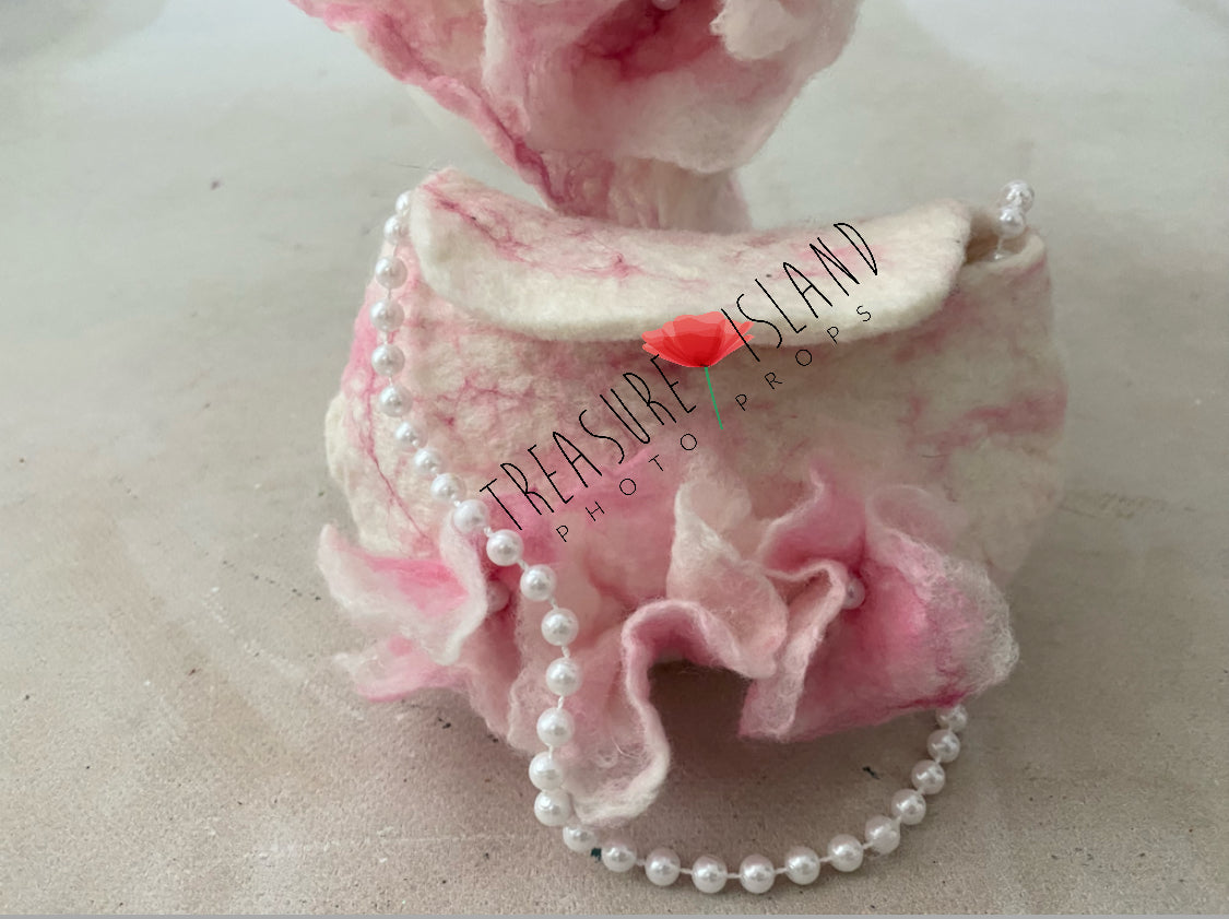 Luxury Hat & purse SET ✨ pearls ✨ doll bag