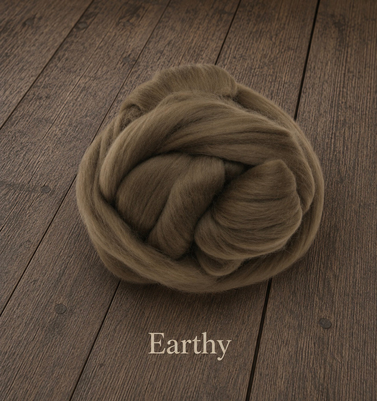 Earthy felted wool wrap color sample for newborn photography