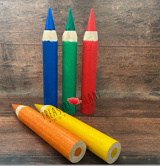 GIANT CRAYONS - School Props - 38 colours