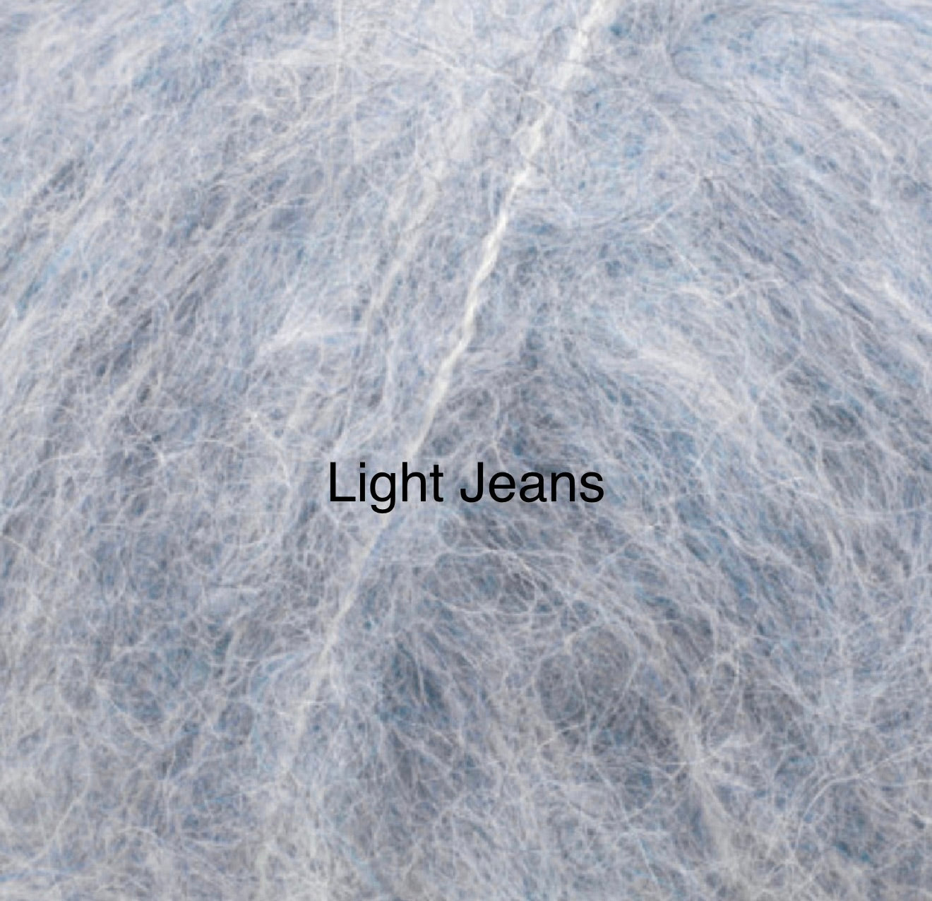 Light jeans fluffy yarn colour option for knitted photography romper