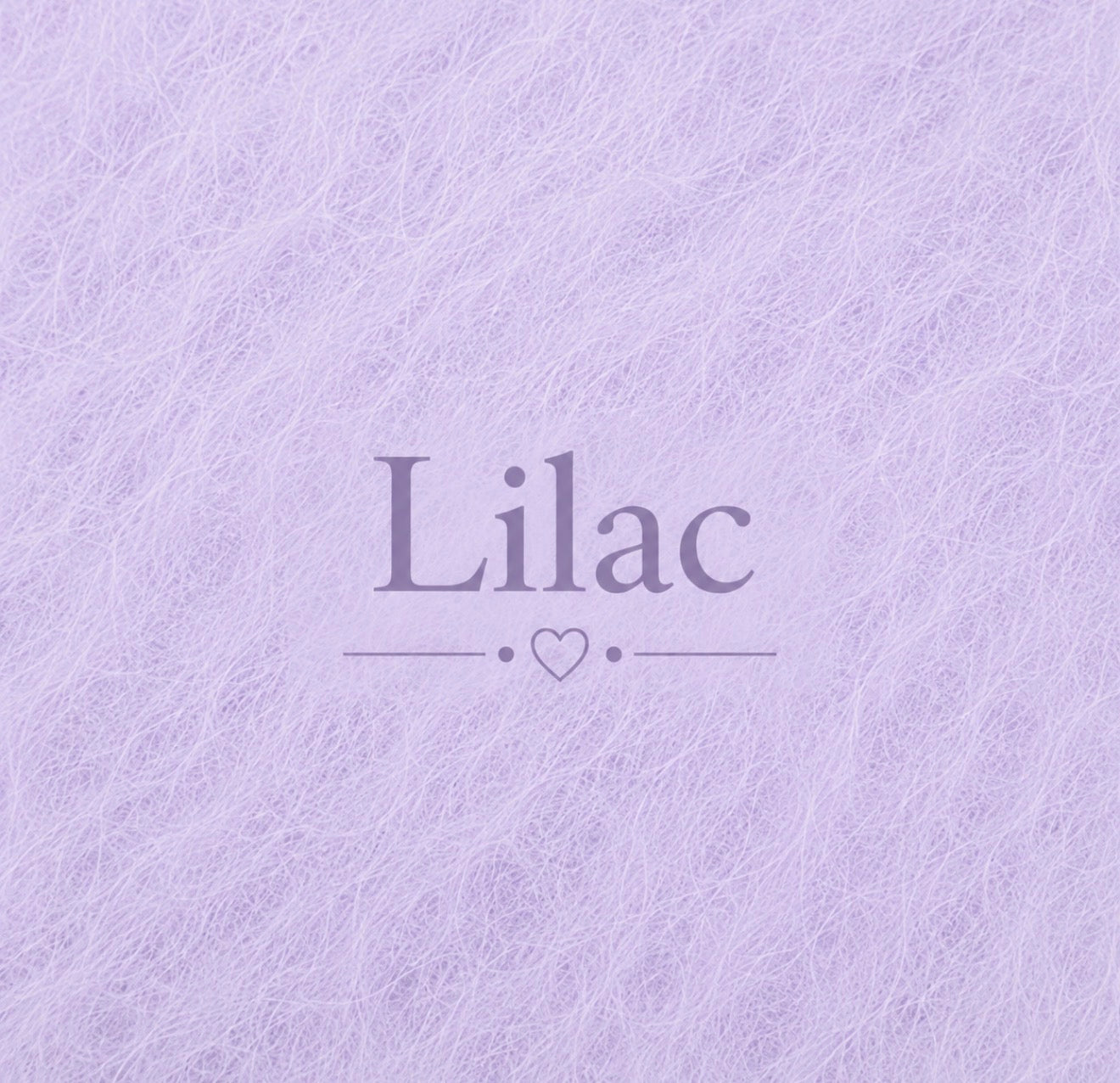 Lilac fluffy yarn color sample for knitted newborn and sitter photography body