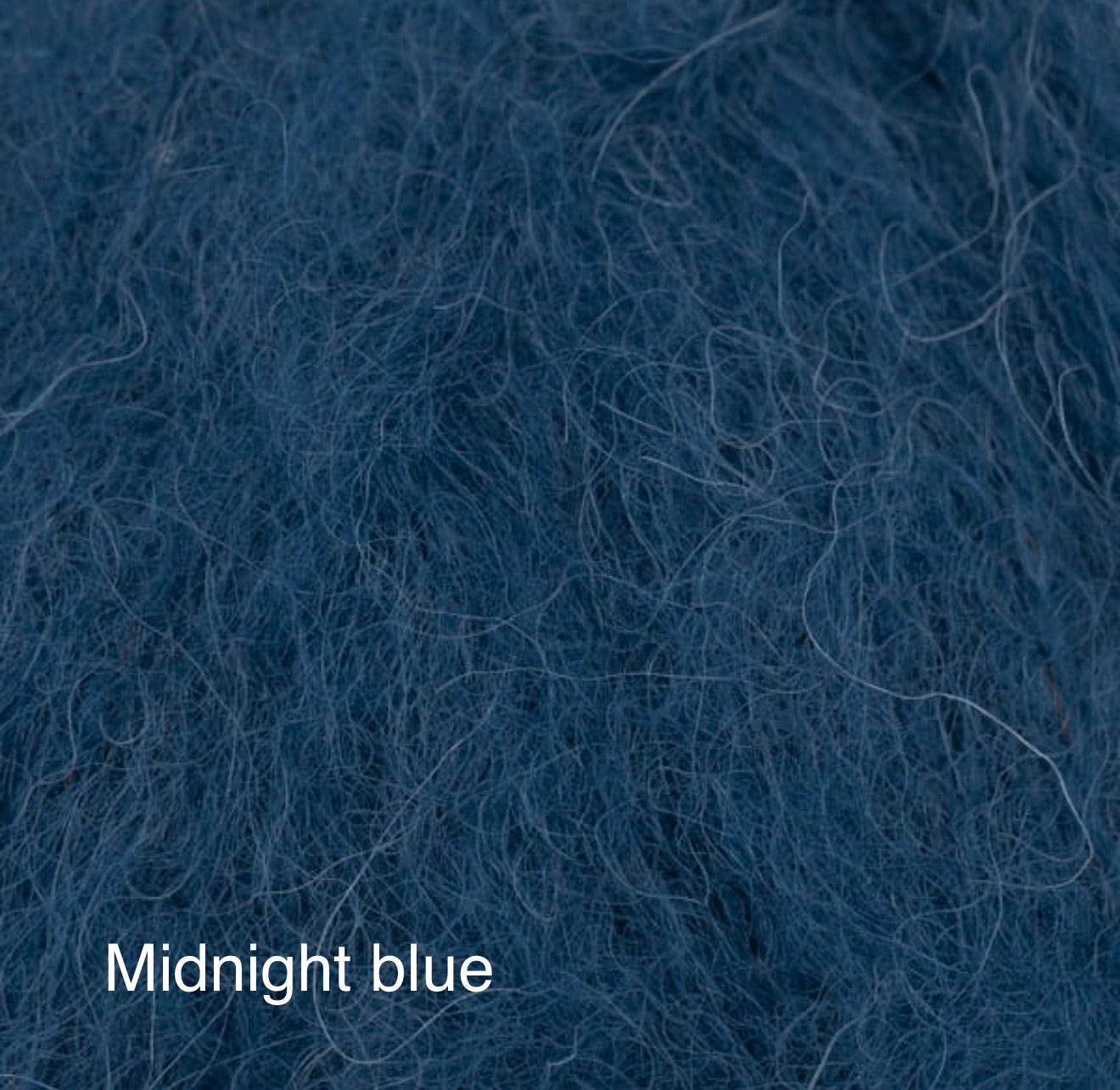 Midnight blue yarn sample for handmade newborn photography bonnet