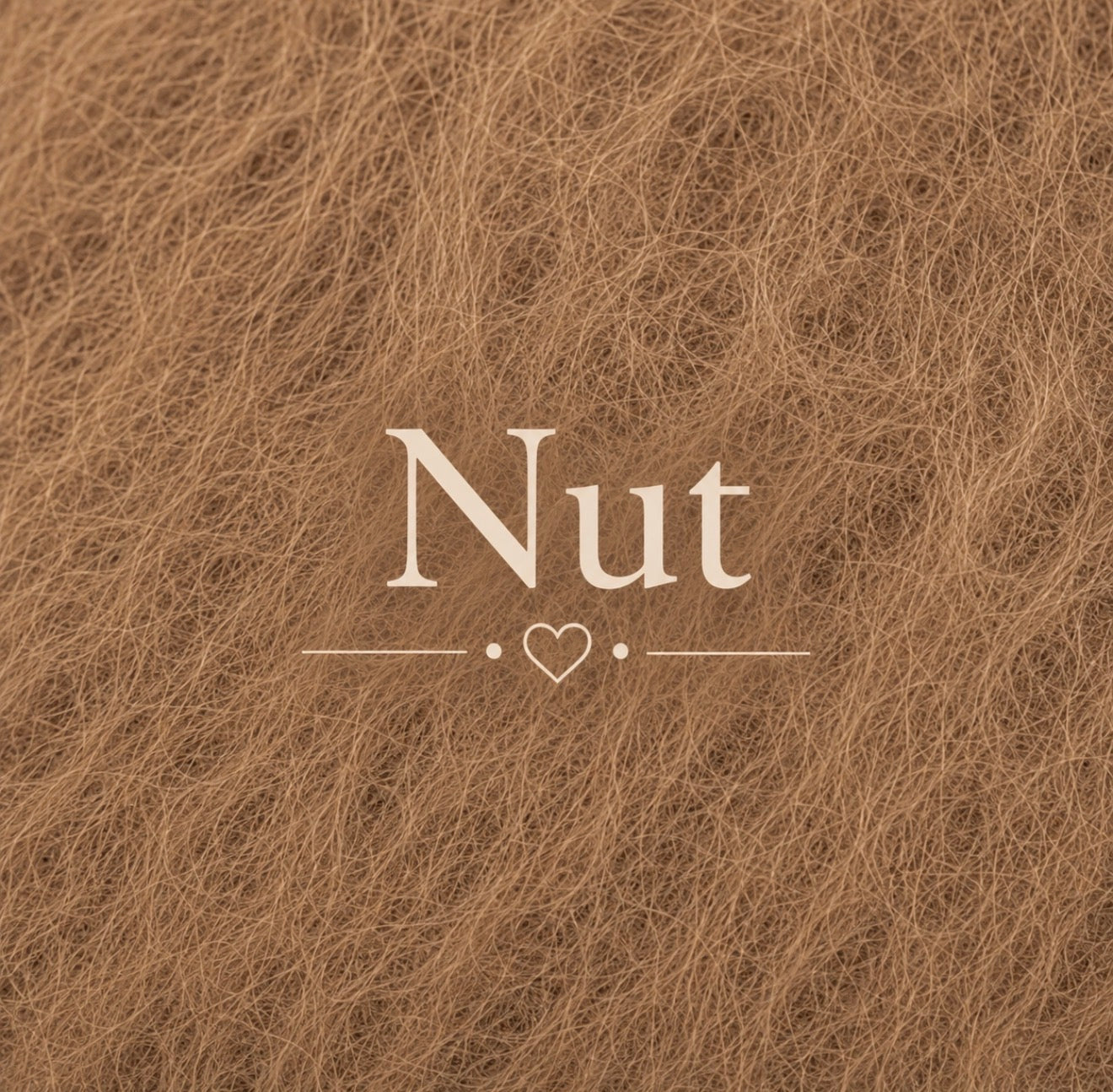 Nut fluffy yarn color sample for knitted newborn and sitter photography body