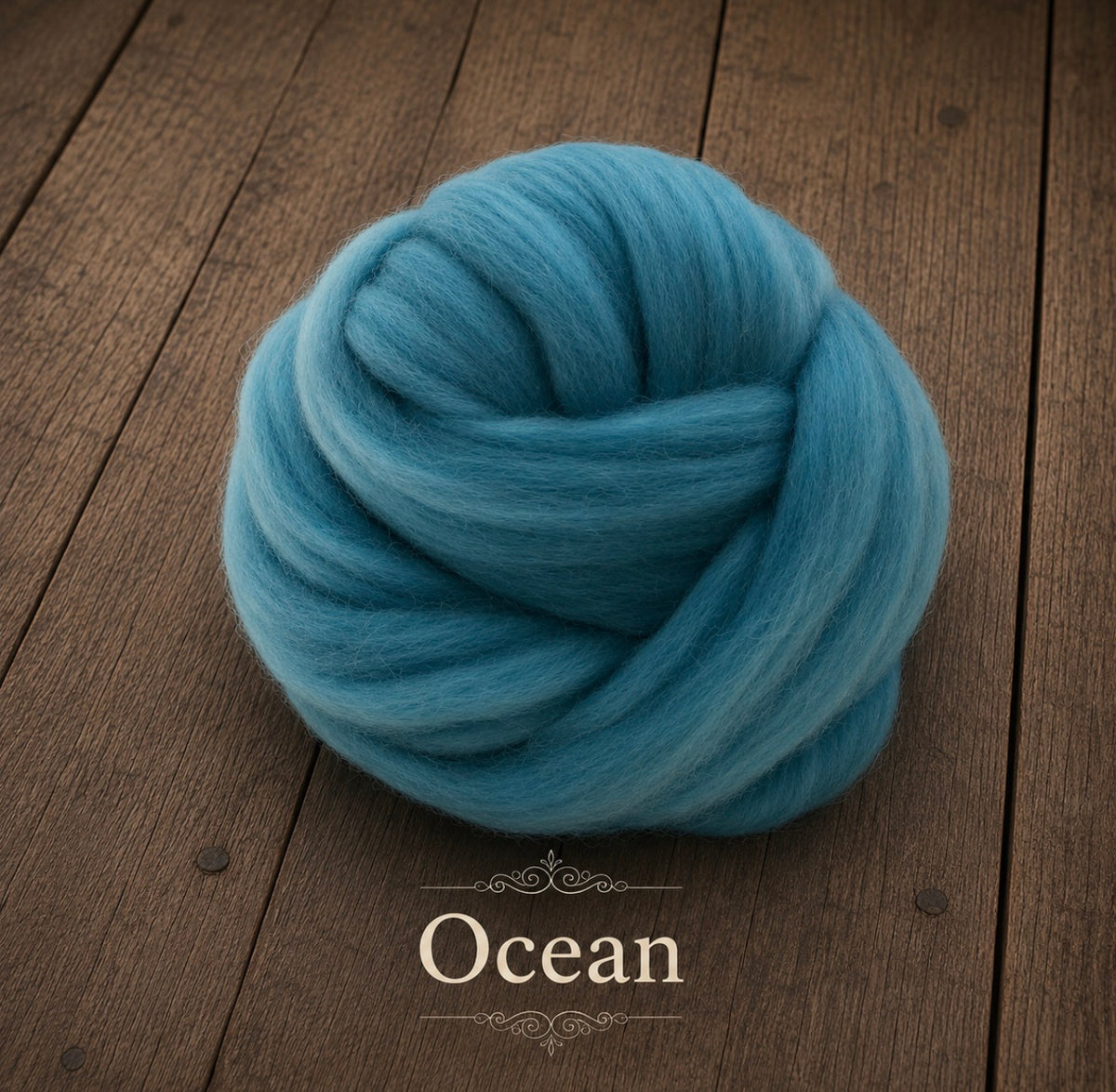 Ocean felted wool wrap color sample for newborn photography