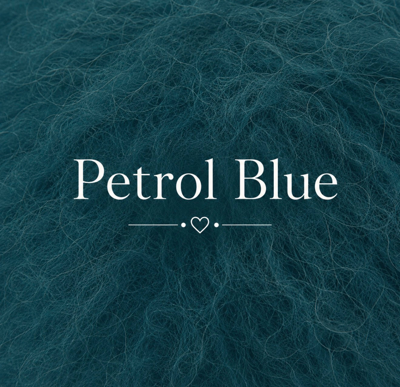 Petrol fluffy yarn color sample for knitted newborn and sitter photography body