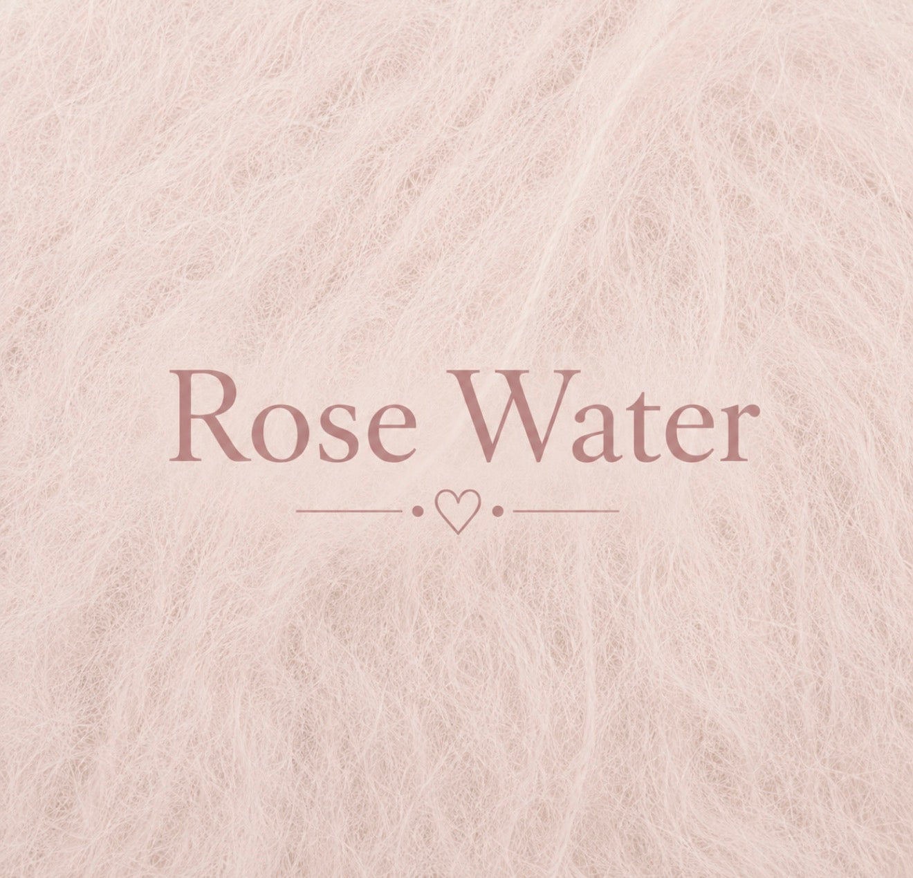 Rose Water fluffy yarn color sample for knitted newborn and sitter photography body