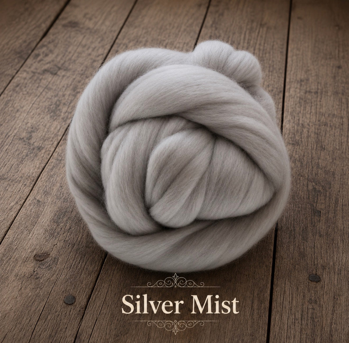 Silver mist felted wool wrap color sample for newborn photography