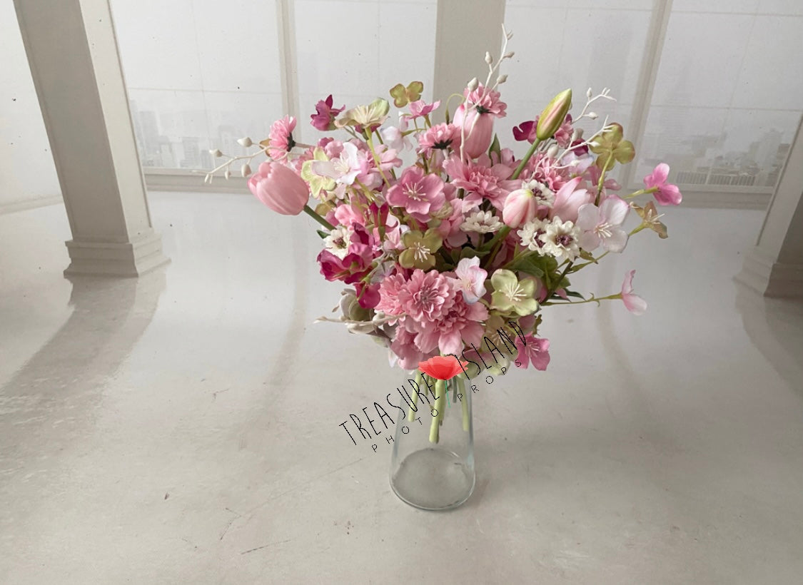 Spring Bouquet artificial flowers ✨pink white ✨