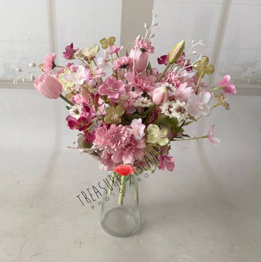 Spring Bouquet artificial flowers ✨pink white ✨