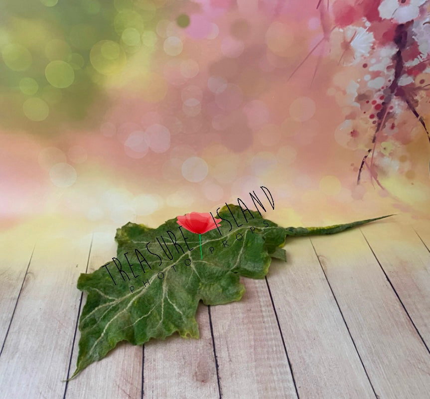 FELTED POPPY FLOWER BOWL✨Poppy hat ✨Poppy leaf