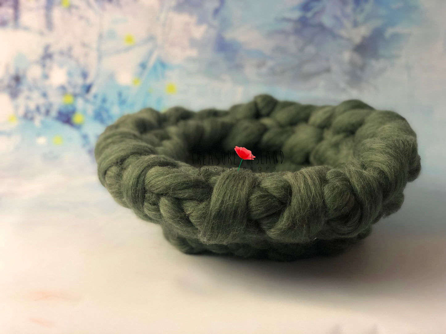 WOOLEN POSSING NEST - ROVING PLAITED NEST