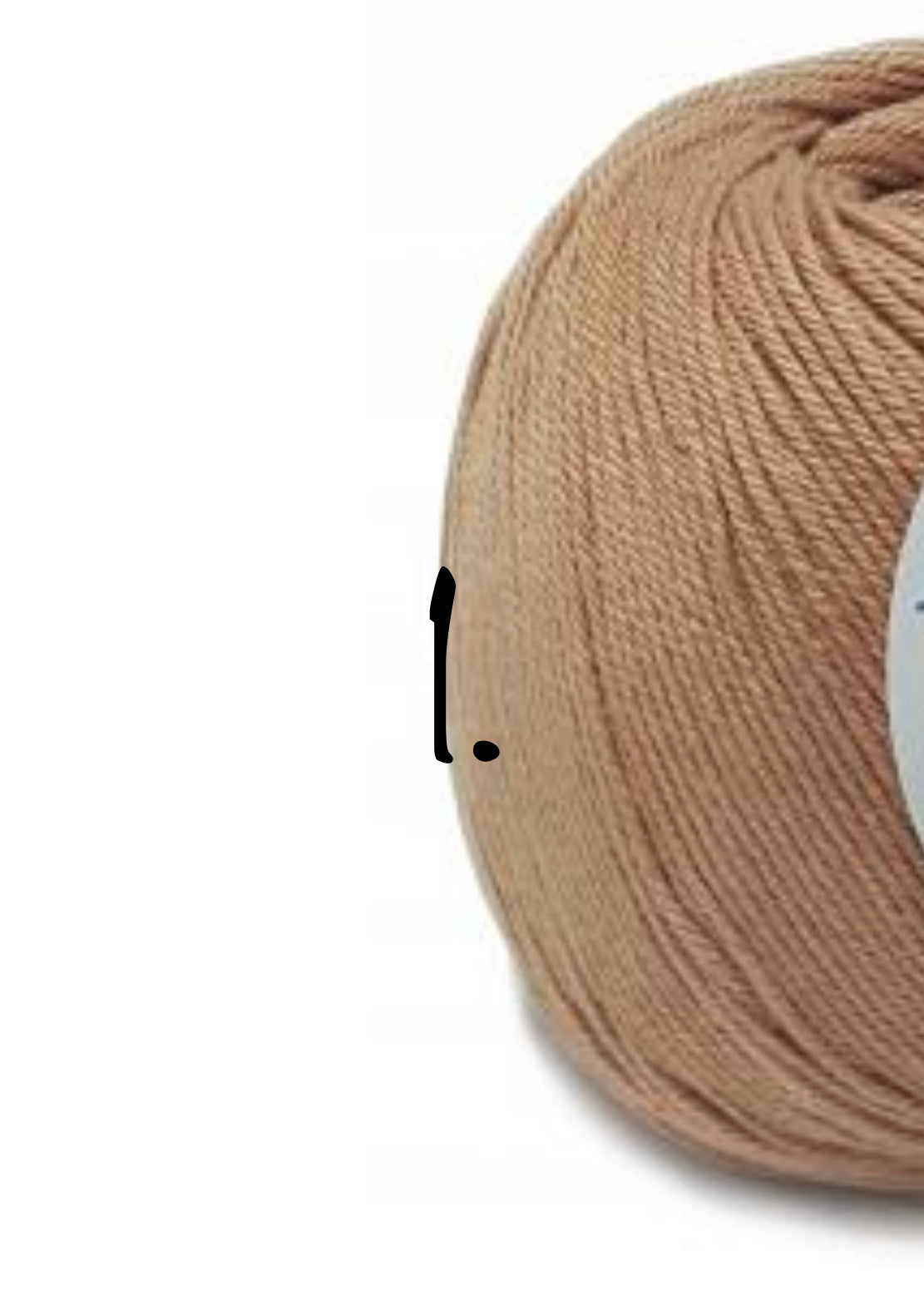 Bamboo and Tencel yarn colour 1 for newborn bonnet and wrap set