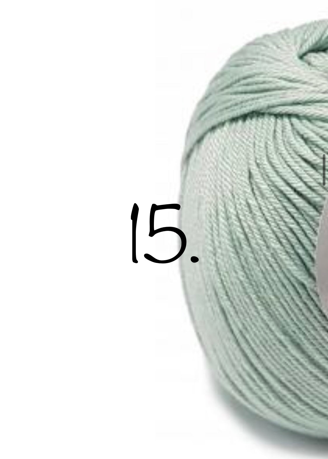 Bamboo and Tencel yarn colour 15 for newborn bonnet and wrap set