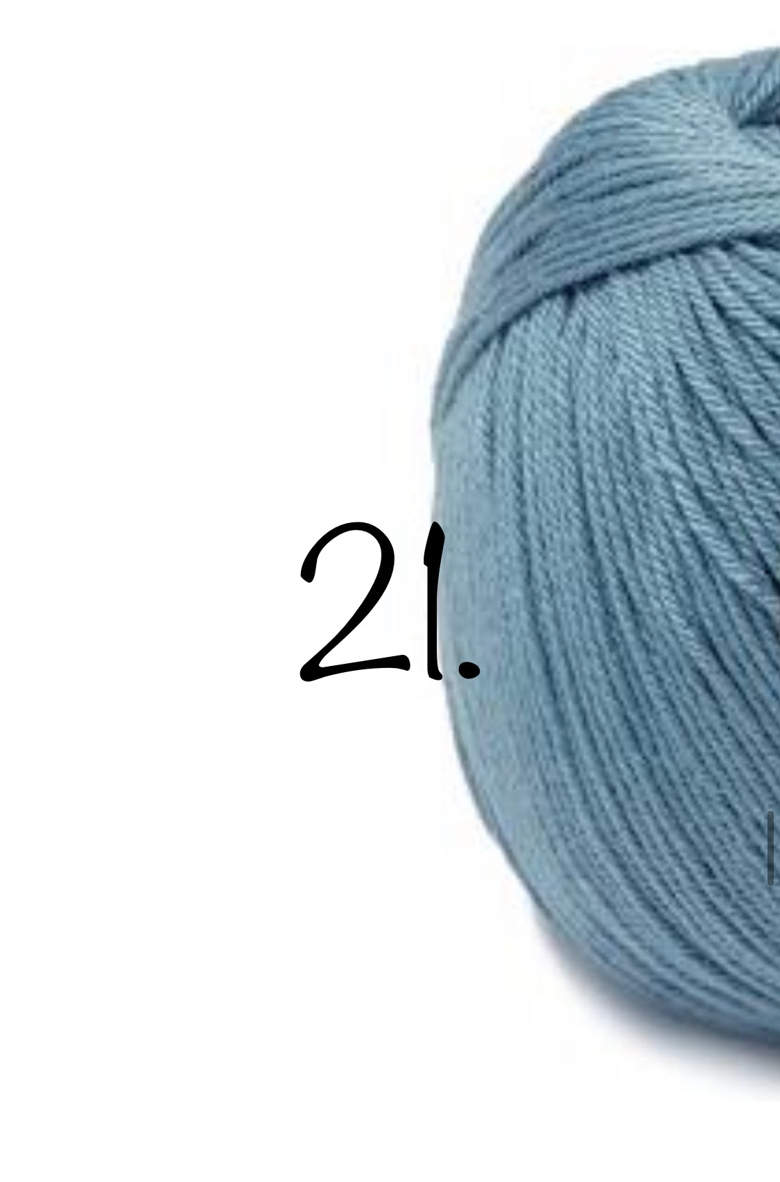 Bamboo and Tencel yarn colour 21 for newborn bonnet and wrap set
