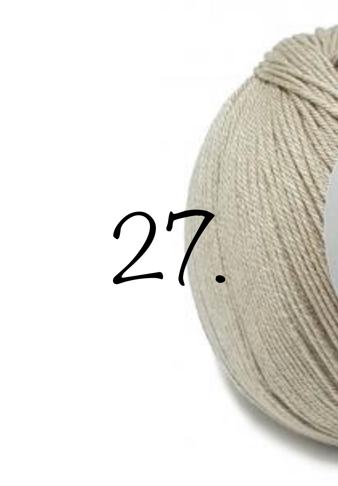 Bamboo and Tencel yarn colour 27 for newborn bonnet and wrap set
