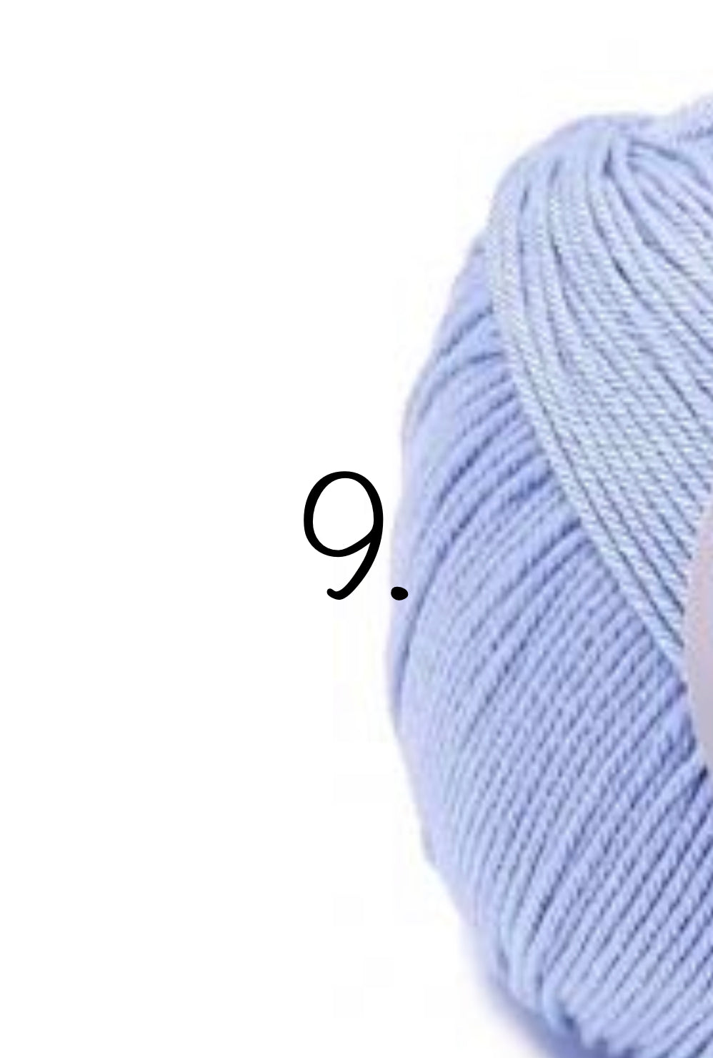 Bamboo and Tencel yarn colour 9 for newborn bonnet and wrap set