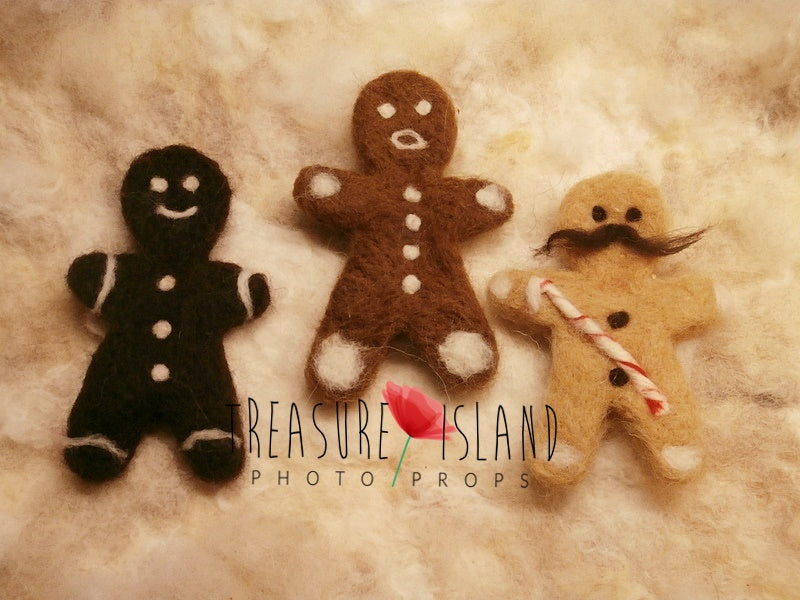 🎄FELTED CHRISTMAS GINGERBREADS🎄