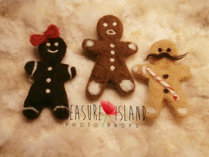 🎄FELTED CHRISTMAS GINGERBREADS🎄