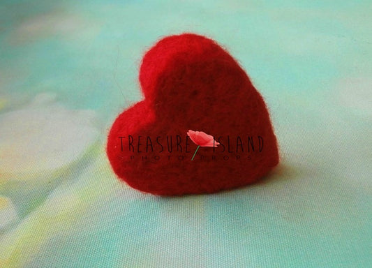 FELTED HEART - merino woolen
