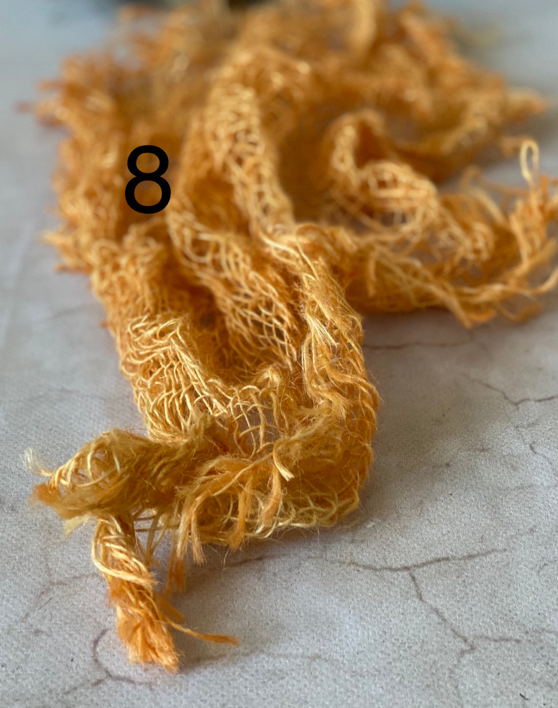 Hand-dyed textured jute photography layer in color option 08