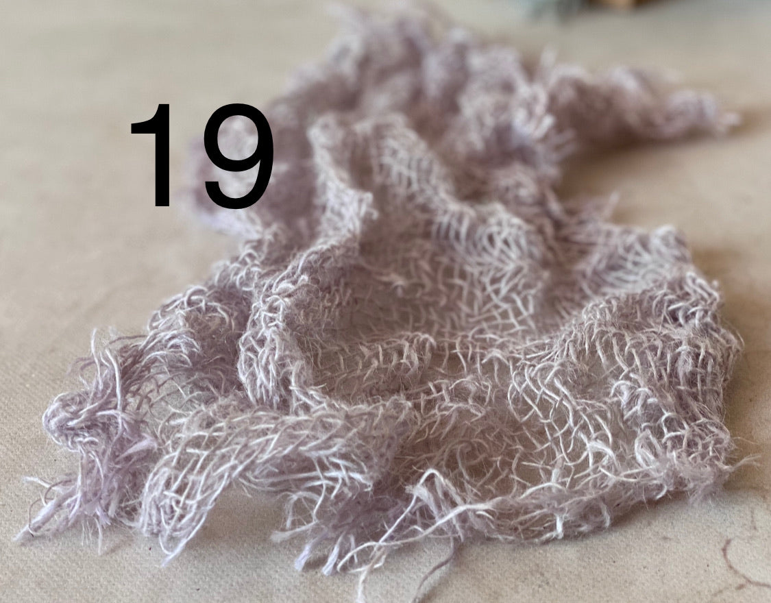 Hand-dyed textured jute photography layer in color option 19