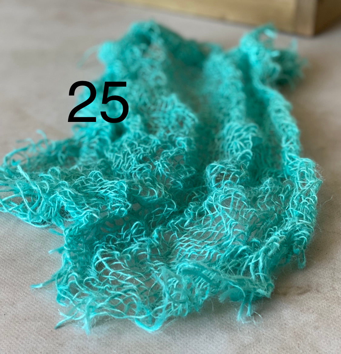 Hand-dyed textured jute photography layer in color option 25